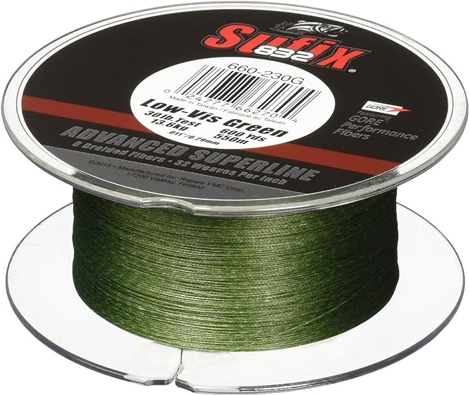 SUFIX-832 PRECISION BRAIDED LINE-FISHING-LOW VIS GREEN-63 LB